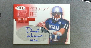 Autógrafo Sage 2002 rojo #A29 David Neill #'d 288/770 - Imagen 1 de 2