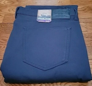 New Weatherproof Vintage Men's Fleece Lined Canvas Pant, Navy 40x32 Free Ship - Picture 1 of 4