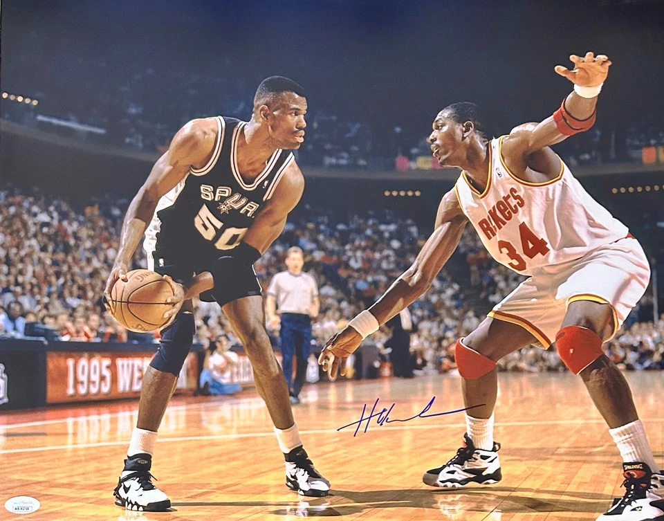Hakeem Olajuwon Signed Autographed 16x20 Photo JSA Authen Houston Rockets #6 - Image 1 of 1