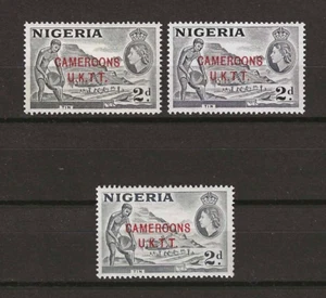 CAMEROONS/UKTT 1960/61 SG T4/T4b/T4c MNH - Picture 1 of 2