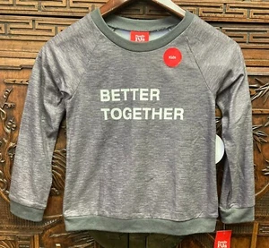 New Family PJ 's Kids Better Together Pajama Top, Charcoal Heather, S(6-7) - Picture 1 of 1
