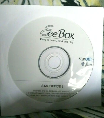 Software Eee Box Sun Microsystems - StarOffice 8  Foto 1 de 2