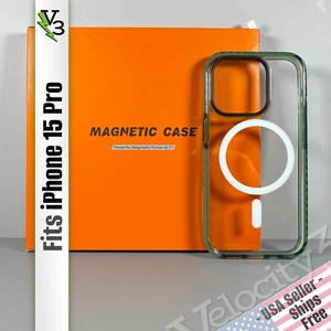 Case for iPhone 15 Pro - Sparkling Green | Magnetic | Sleek, Slim & Stylish - Picture 1 of 19
