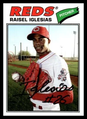 2018 Topps Archives #116 Raisel Iglesias Cincinnati Reds - Image 1 of 2