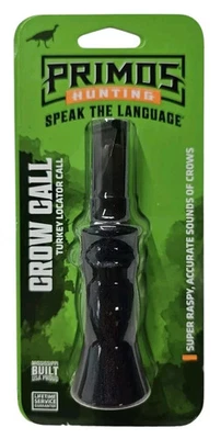 Primos® Turkey Locator Crow Call #302 Black Super Raspy Accurate Sounds USA Made - Image 1 of 3