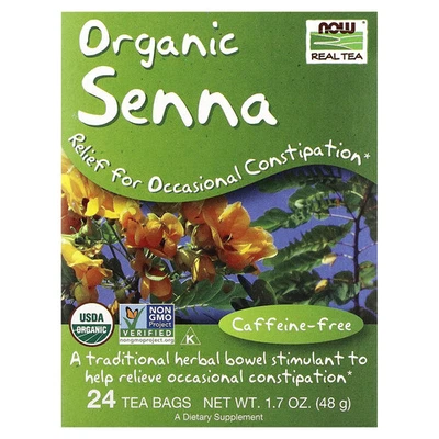 Real Tea, Organic Senna Tea, Caffeine Free, 24 Tea Bags, 1.7 oz (48 g) - Image 1 of 3