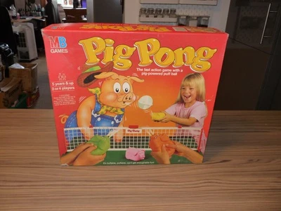 Vintage Pig Pong Game MB Games 1986 For 2 Or 4 Players Boxed Complete With Inst - Image 1 of 4