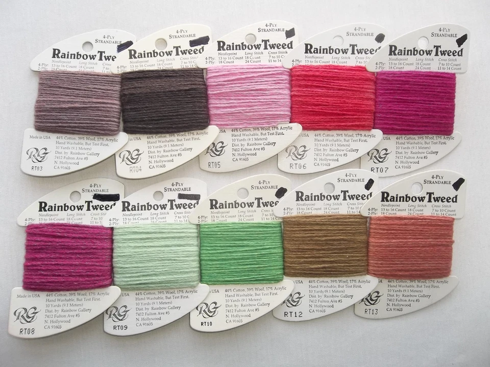 RAINBOW TWEED Thread - You Choose-- Rainbow Gallery Cross Stitch/Needlepoint - Image 1 of 1