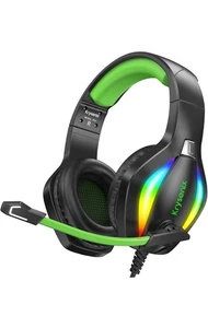 Gaming Headset PS5 PS4 Xbox PC Switch RGB Mikrofon 3.5mm Klinke NEU - Afbeelding 1 van 6