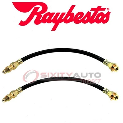 2 pc Raybestos Front Brake Hydraulic Hose for 1958-1966 Chevrolet Impala - qj Foto 1 de 4