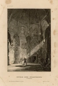 Interior de un templo de ídolos en Benarés India - Imagen 1 de 2