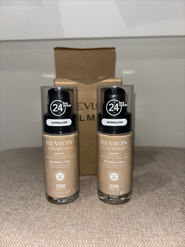 2 X Revlon Colorstay Makeup Foundation, Normal To Dry Skin Shade 200 - Image 1 of 1