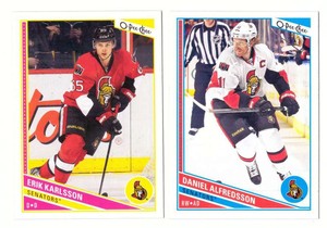 2013-14 O-Pee-Chee (1-600 OPC) Hockey Team Set - Ottawa Senators