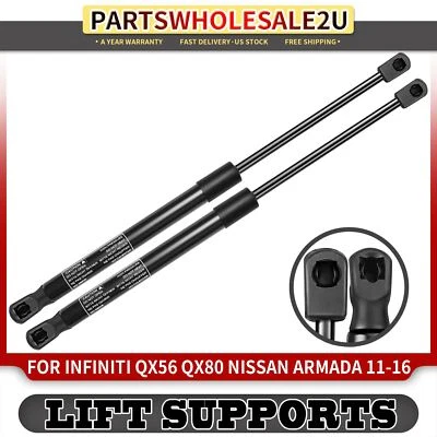 2 件前罩升降支撑气支柱适用于 INFINITI QX80 2014 - 2017 QX56 2011 - 2013 — 第 1/4 张图片