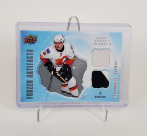 2008-09 Upper Deck Artifacts Frozen Fabrics Dual Jersey Patch Dion Phaneuf /35