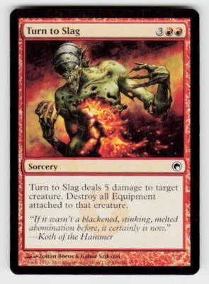 Scars of Mirrodin #106 Turn to Slag - Image 1 of 2