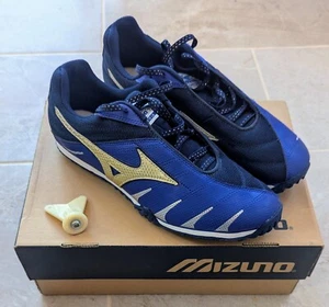 New Mizuno Track & Field / Cross Country Running Spikes (9mm inc) UK 10.5 Blue - Picture 1 of 8