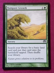 Magic The Gathering PLANECHASE RAMPANT GROWTH green card MTG - Picture 1 of 2