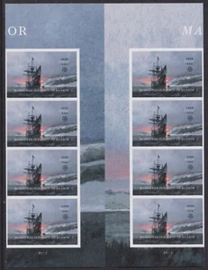 US 5524 Mayflower in Plymouth Harbor F vert gutter block 8 MNH 2020 - Picture 1 of 1