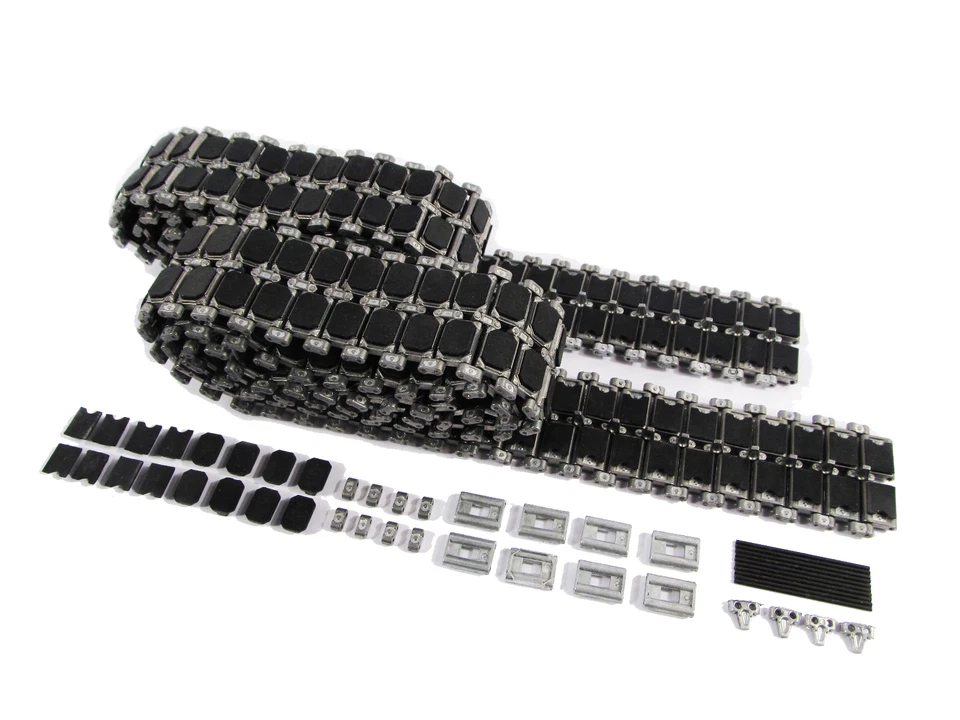 Mato 1/16 HengLong 3918 M1A2 Abrams Tank Metal Tracks With Ruber Pads MT201 - Image 1 of 2