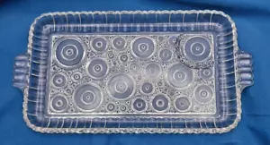 Anchor Hocking Colonial Lady Clear Glass Sushi / Snack Party Tray - Picture 1 of 5