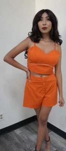 Womens Summer 2 Piece set Outfit Set Crop Top and Short, Sexy Beach set - Picture 1 of 3