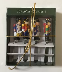 Boston Warehouse Trading Corp Toy Soldier Spreaders Set of 4 Hostess Gift NEW - Picture 1 of 3
