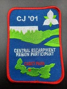 2001 CJ Central Escarpment Region Participant Cabot Park Scout Can Patch Badge - Picture 1 of 5