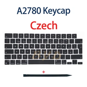 New Czech Keys Key Cap Black Color For MacBook Pro 16" M2 A2780 2023 Year - Picture 1 of 4