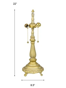721G- DALE TIFFANY CLASSIC LAMP BASE (REC-12" TIFFANY SHADE) - Picture 1 of 2