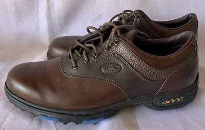 Callaway Golf Mens XTT M142-10 Brown Leather Golf Shoes Size 10, Worn One Time - Image 1 of 4