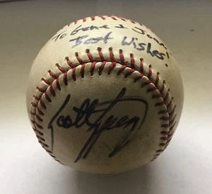 Scott Spiezio Signed Baseball Game Used Anaheim Angels World Series SL Cardinals - Picture 1 of 9