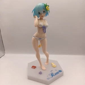 Rem Re:Zero Anime Figure Summer White Beach Midsummer Sun Ver. LPM Swimsuit Sega - Picture 1 of 8
