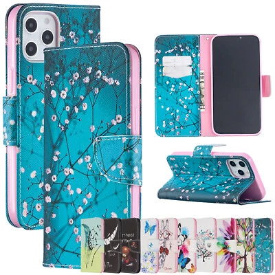 Luxury Leather Wallet Flip Cover Case For iPhone 11 12 13 14 15 Pro Xs Max XR Xs - Image 1 of 4