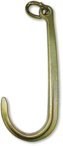 15 INCH J HOOK WITH LINK, AXLE STRAPS, TOW, CLEVIS, CAR - Picture 1 of 2