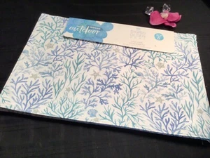 SIGRID OLSEN In/outdoor Placemats 6 PC Set sea corals & shells 13 x19 fade proof - Picture 1 of 6