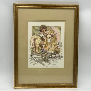 Jody Bergsma Lithograph Print Signed Numbered Framed 1982 Everyone Travels - Picture 1 of 9