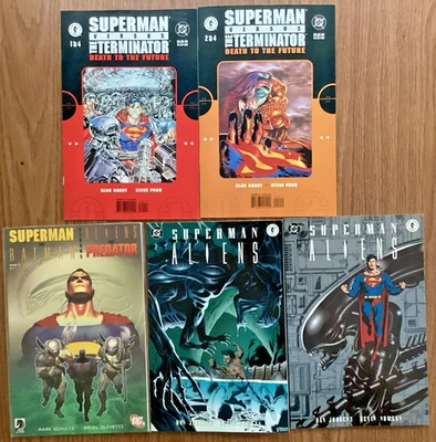 DARK HORSE DC COMICS SUPERMAN lote de 5 Aliens Predator Terminator Muito bom estado/quase perfeito - Imagem 1 de 4