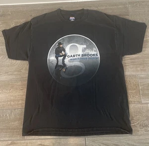 Garth Brooks World Tour Erwachsene Large schwarzes T-Shirt Hanes gebraucht, in einwandfreiem Zustand - Bild 1 von 5