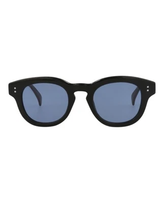 Gafas Kenzo Unisex Redondas/Ovaladas Negras Negras Azules Moda Diseñador Foto 1 de 4