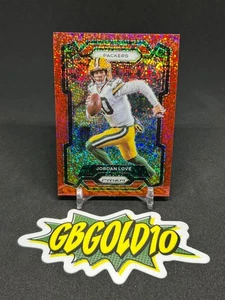 2023 Panini Prizm Jordan Love Red Sparkle SP Packers - Picture 1 of 2