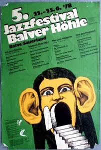 JAZZFESTIVAL BALVER HÖHLE - 1978 - Jazz - Live In Concert - Poster - Balve - Bild 1 von 1