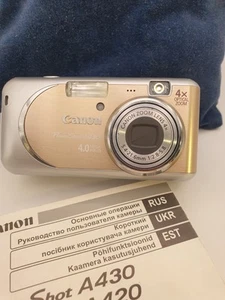 Canon PowerShot A-430 4.0MP digital camera TESTED, SD-card 512mb - Picture 1 of 17