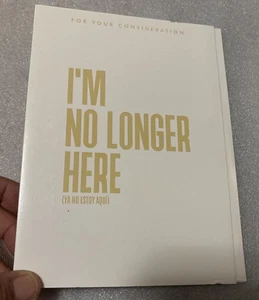 I'm No Longer Here FYC DVD 2019 For Your Consideration Screener Netflix - Imagen 1 de 2