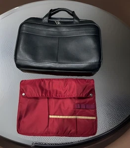 Slip fin cuir classique Samsonite - noir également inclus organisateur bisrack - Photo 1/15