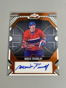 Mario Tremblay 2025 Leaf Metal Hockey Legends /8 Orange Auto BC-MT1 Canadiens - Picture 1 of 2