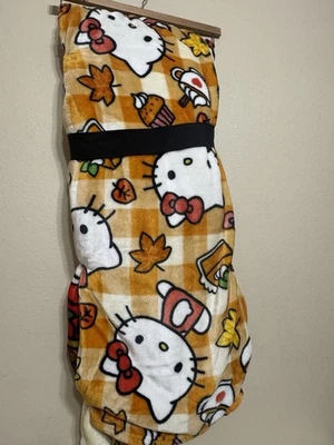 Hello Kitty Cloud  Fall Pumpkin Spice Throw Blanket 2 Pack 60"x70" NWT - Image 1 of 4