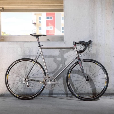 Vintage Wheeler R1 Titanium Road Bike - King - Dura-Ace - Easton - 61.5cm - Used - Image 1 of 4