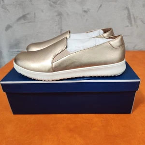 New Supersoft Zlolly Pale Rose Gold Leather Sneakers Womens Shoes Casual SZ 39 - Picture 1 of 7