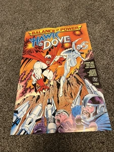 Vintage 1989 Balance Of Power Hawk & Dove Promo Poster 20.5”x13.5” Folded - Picture 1 of 9